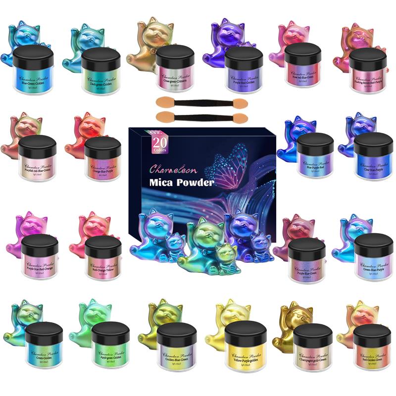 Epoxy Uv Resin Kit - 10/20 colori Set resina pigmento che
