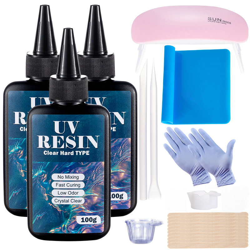 Resin Jewelry Kit - 100g/250g Trasparente Resina UV Tipo Duro