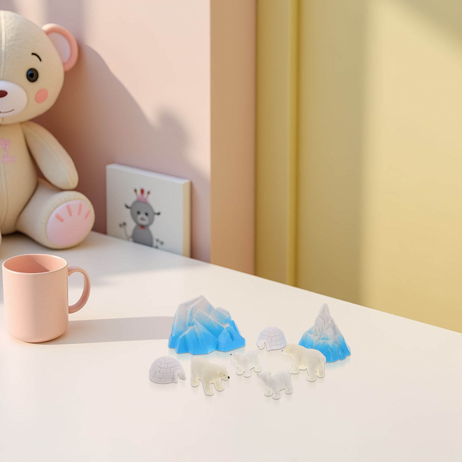 8 Pezzi Mini Orsi Polari in Re - Crafting Resin recensione e prezzo
