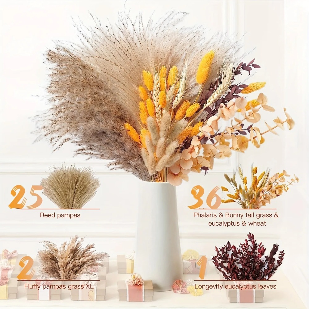 80 Pezzi Bouquet di Fiori Secc - Dried Flower Bulk recensione e prezzo