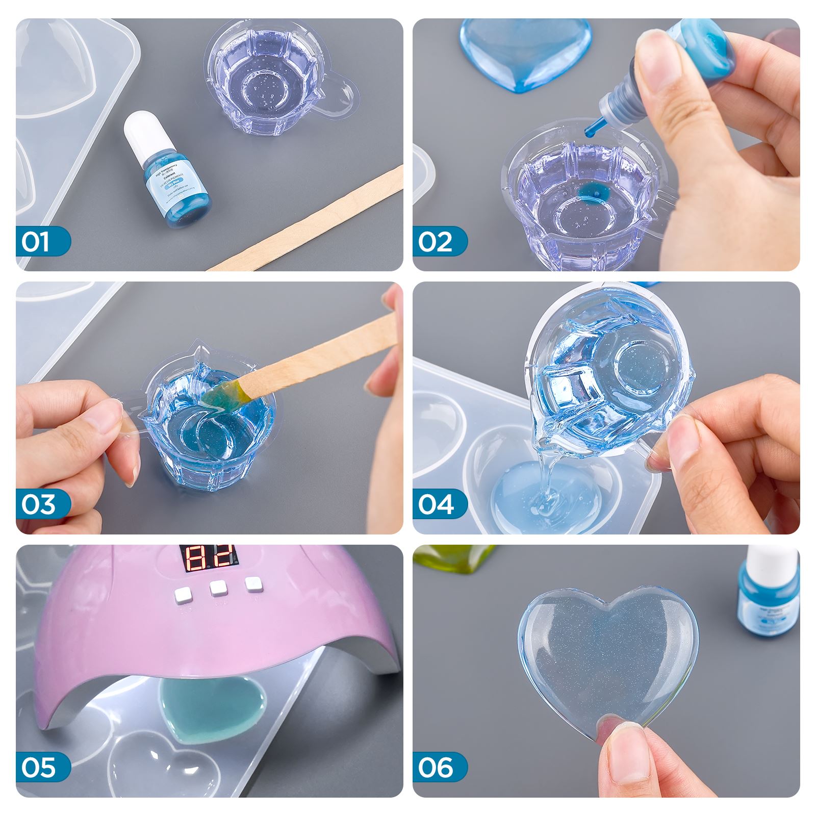 24 colori 5ml pigmento di resi - Epoxy Uv Resin Kit recensione e prezzo