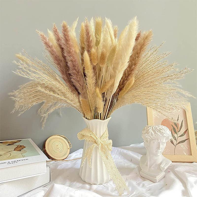 60-100PCS Bouquet di erba di p - Dried Flower Bulk recensione e prezzo